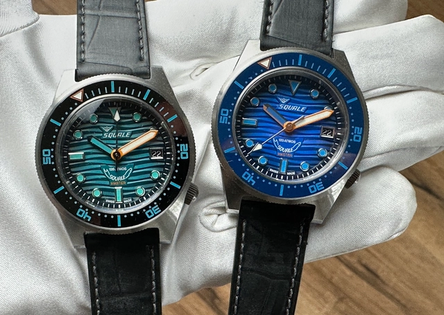 Squale Master Grant Bleu and Grand Vert