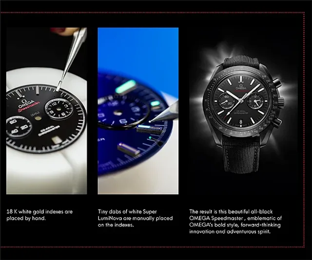 Omega Speedmaster Dark Side of the Moon production  - dial 2