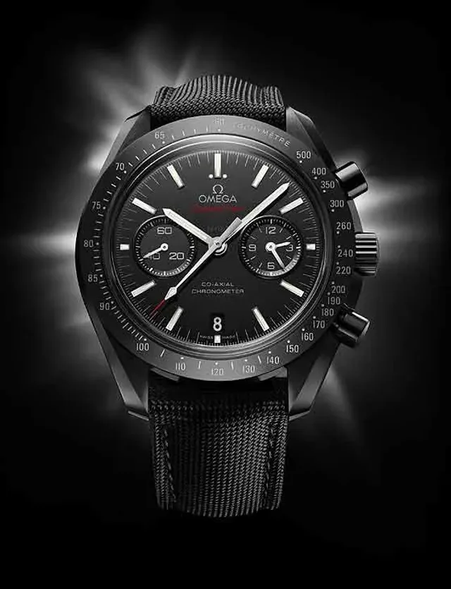 Omega Speedmaster Moonwatch in black ceramic-front