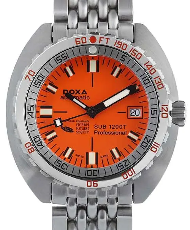 Doxa Sub1200T Cousteau limited edition watch - front