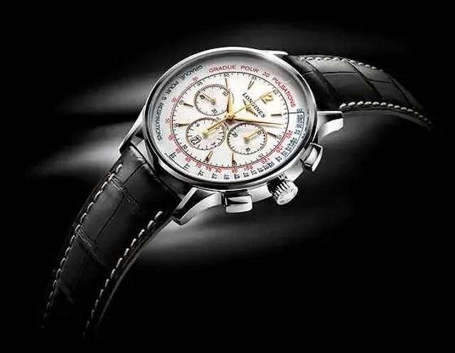 Longines Asthmometer Pulsometer Chronograph - side