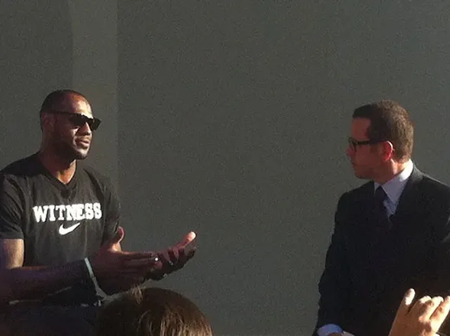LeBron James and Francois Bennahmias of Audemars Piguet