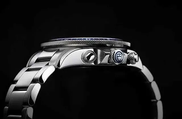 Tudor Heritage Chrono Blue - side