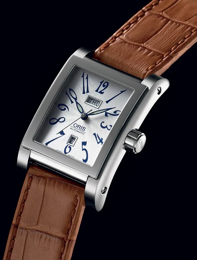 Oris Miles Rectangular Day-Date - front
