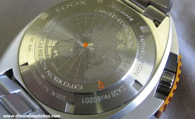 Edox Hydro Sub North Pole LE - Back