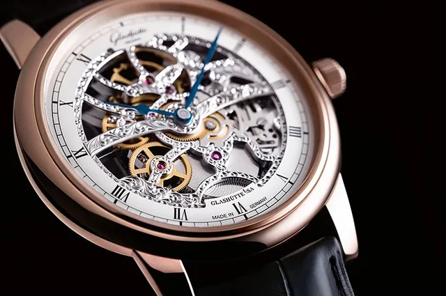 Glasutte Original Senator Manual Winding Skeletonized Edition - Dial CU