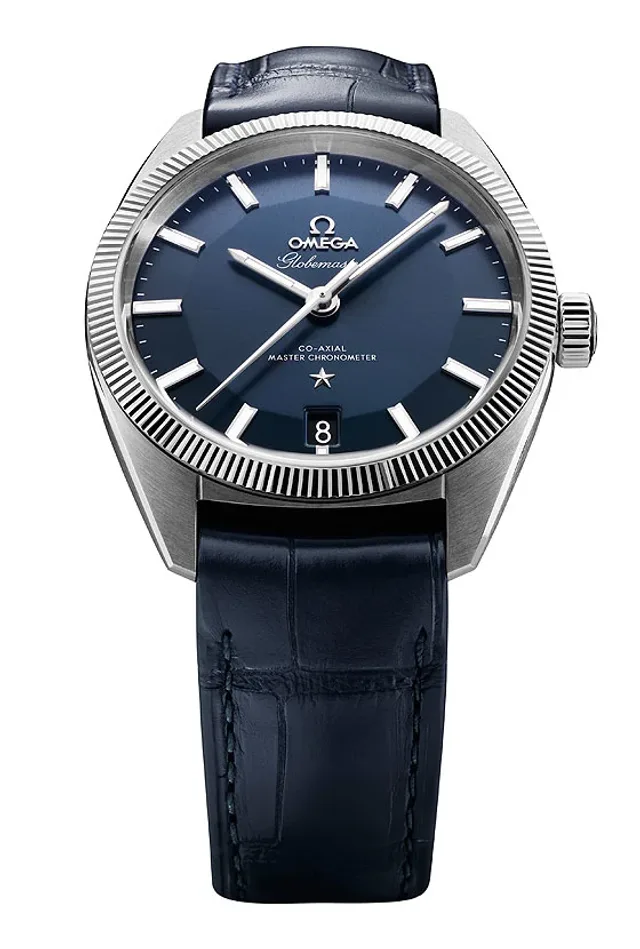 Omega Globemaster - blue dial - front