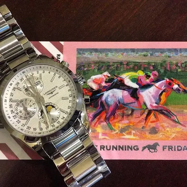 Longines Conquest Classic Moonphase - with Oaks Race ticket