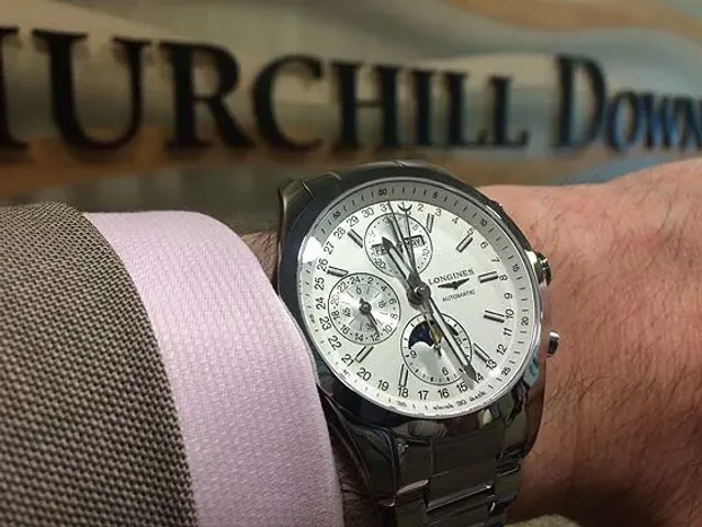 Longines Conquest Classic Moonphase - Churchill Downs wrist shot