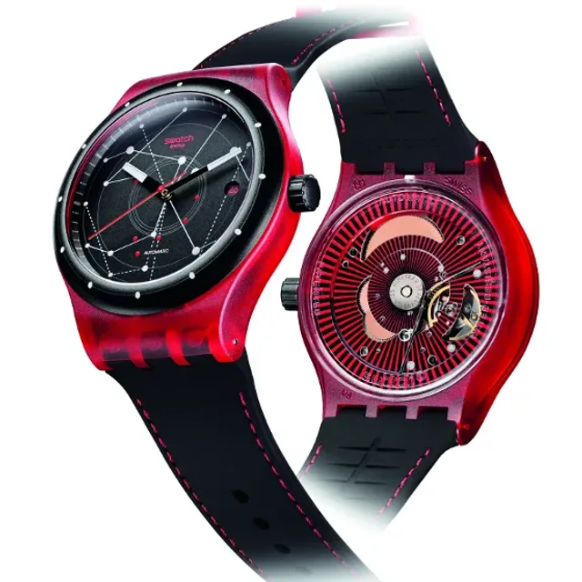 Swatch Sistem51 red