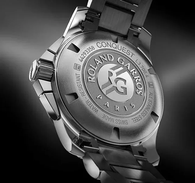 Longines Conquest 1/100th Roland Garros - back
