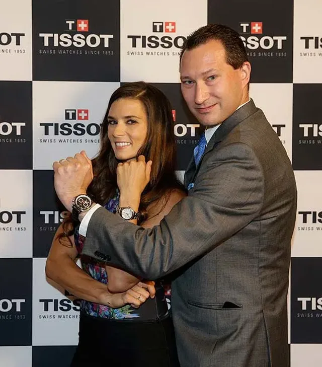 WatchTime's Mark Bernardo & Danica Patrick wearing Tissot Watches