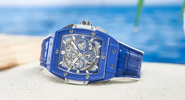 Barrel-Shaped Beachcomber: Hublot Spirit of Big Bang Blue