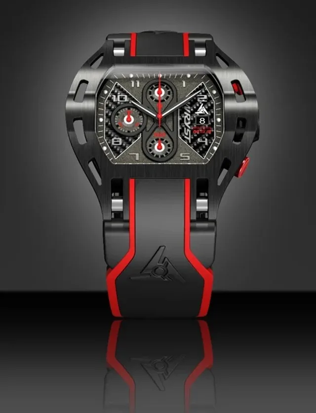Wryst Black Sport Watch MS3 - front
