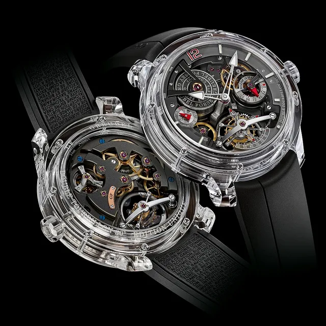 Greubel Forsey Double Tourbillon 30 Technique Sapphire - front-back