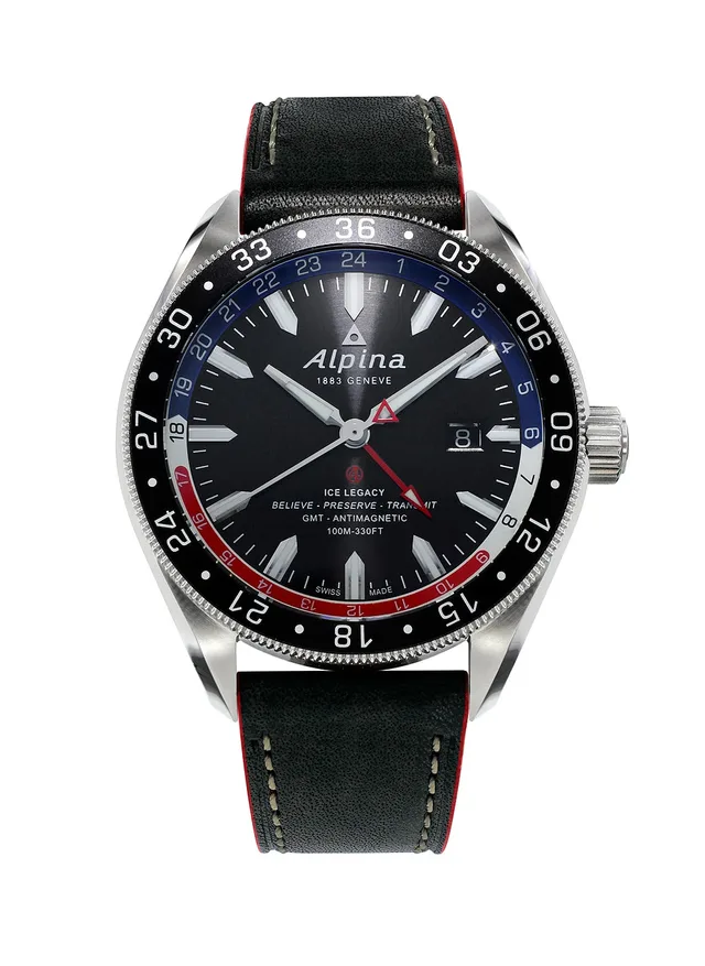 Alpina Alpiner 4 GMT Business Timer - black dial