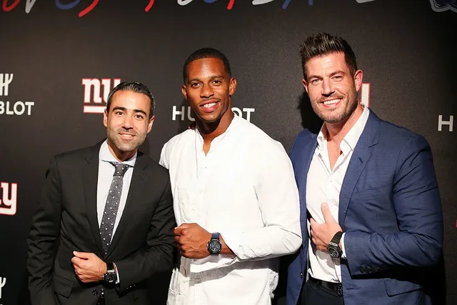 Hublot US president w/ Victor Cruz, Jesse Palmer