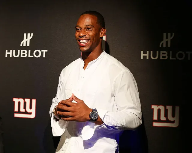 Victor Cruz wearing Hublot watch