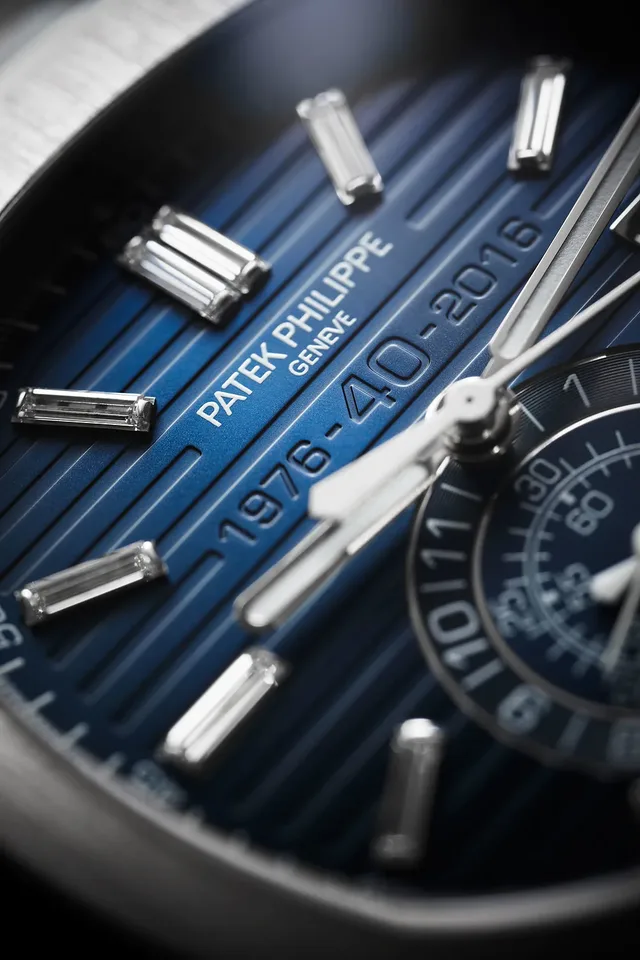 Patek Philippe Nautilus Chronograph 5976 40th Anniversary - dial CU