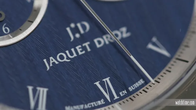 Jaquet Droz Grande Seconde SW Chrono - Blue - Dial CU