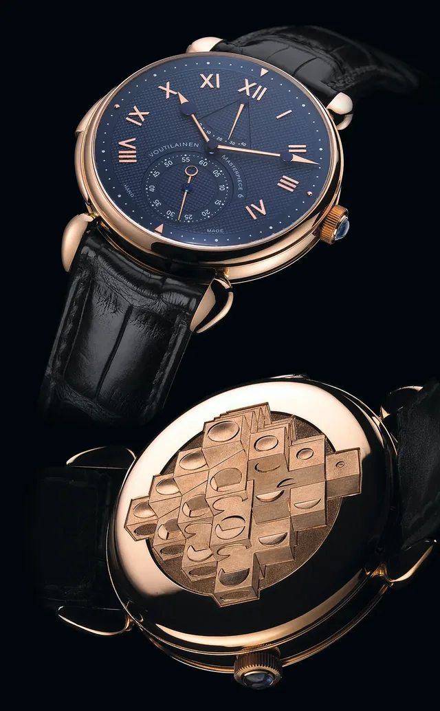 The Masterpiece 6 decimal repeater had a handengraved double back.