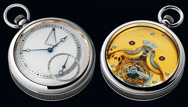 Voutilainen completed this tourbillon pocketwatch in 1994.