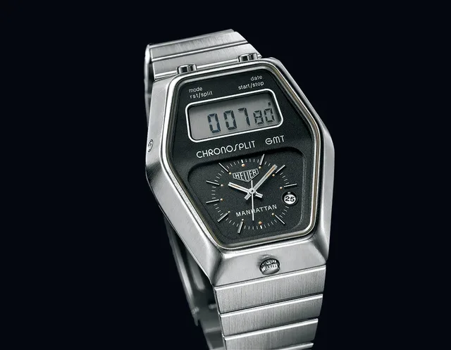 Heuer: Chronosplit Manhattan GMT, 1977