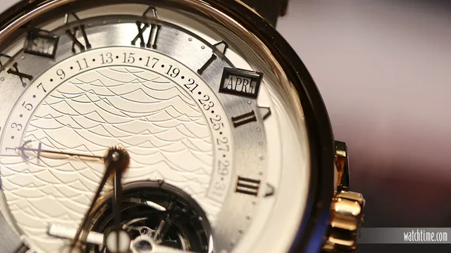 Breguet Marine Équation Marchante 5887, closeup
