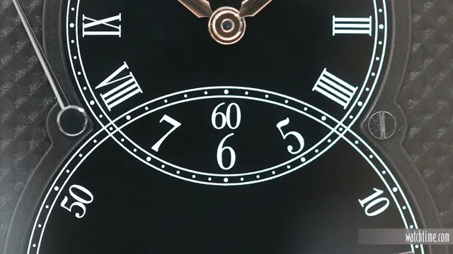 Jaquet Droz Grande Seconde Power Reserve Black Ceramic Clous de Paris - Subdial intersection