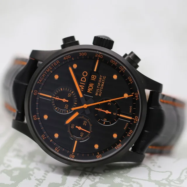 Mido Multifort Chrono Orange - Front