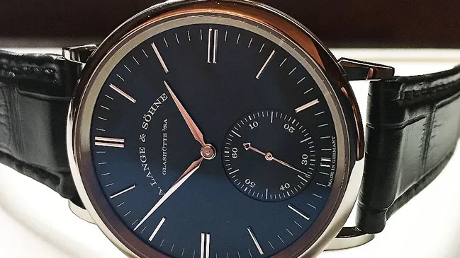 A. Lange & Söhne Blue Dial Saxonia Watch