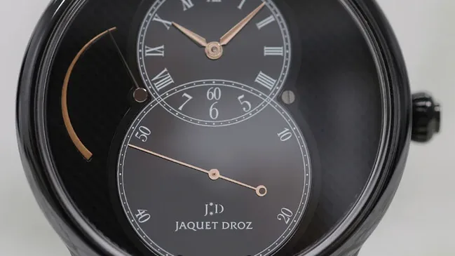Jaquet Droz Grande Seconde Power Reserve Black Ceramic Clous de Paris