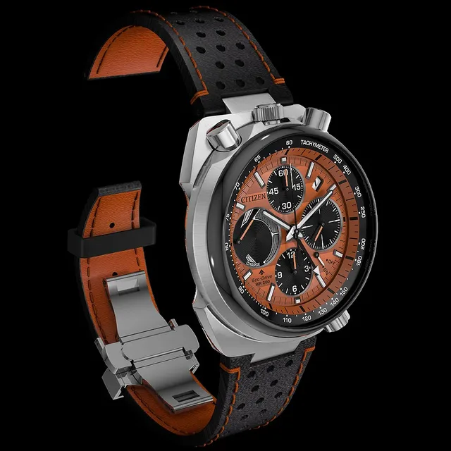Citizen Tsuno Chronograph Racer - orange dial