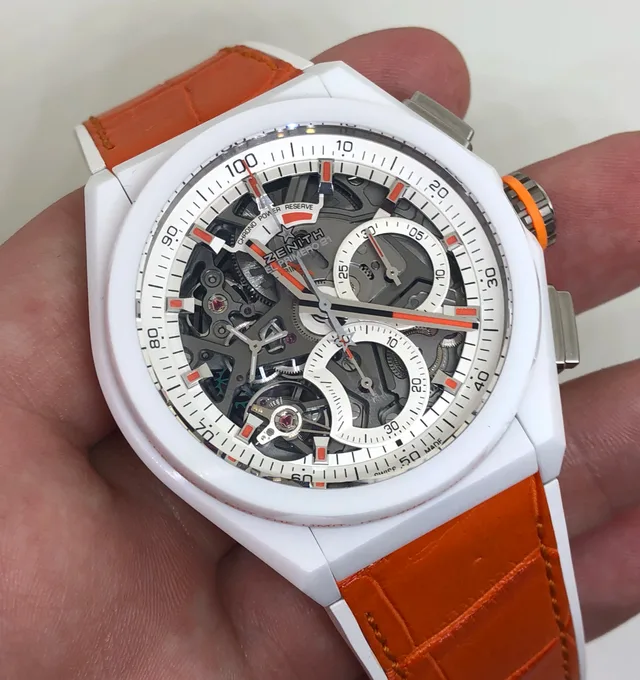 The Zenith Defy El Primero Swizz Beatz in white ceramic