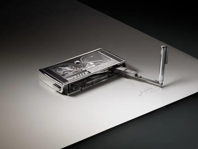 The new Jaquet Droz Signing Machine automaton.
