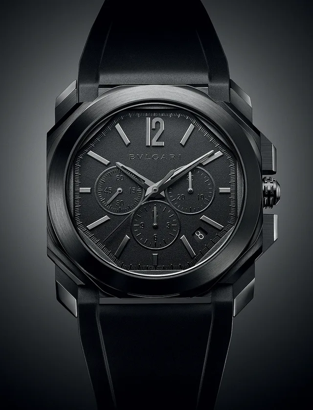 Bulgari Octo Black L'Originale Chronograph - front