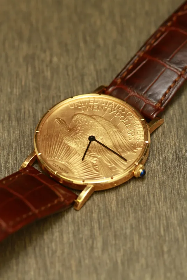 Corum Coin Watch - flat