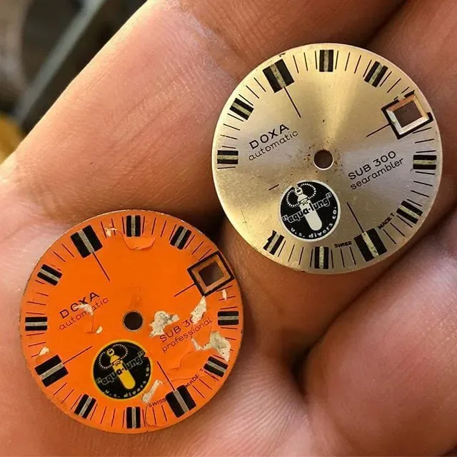 Doxa SUB 300 Silver Lung - dials