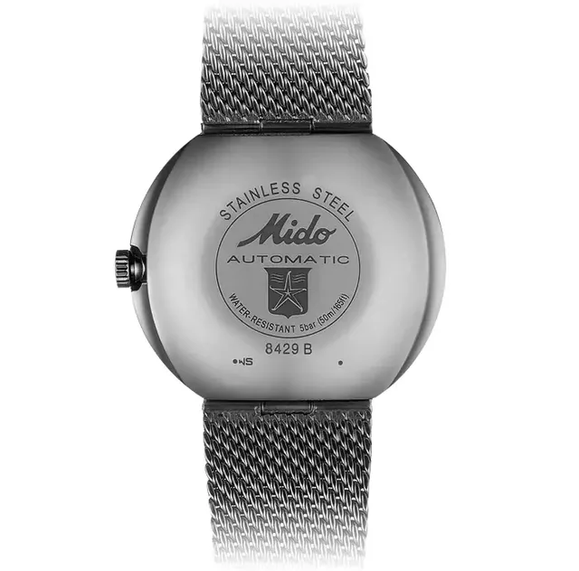 Mido Commander Shade - steel - caseback