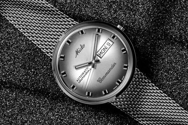 Mido Commander Shade - steel - flat
