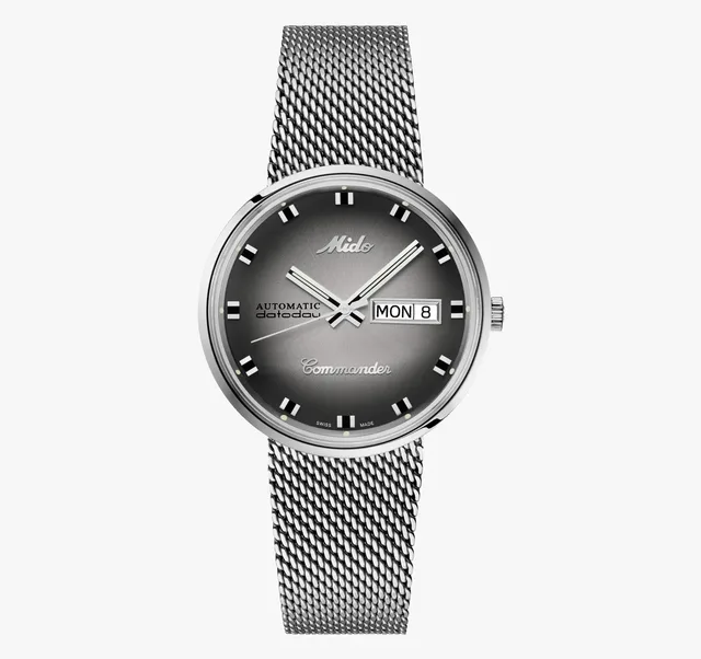Mido Commander Shade - steel - front