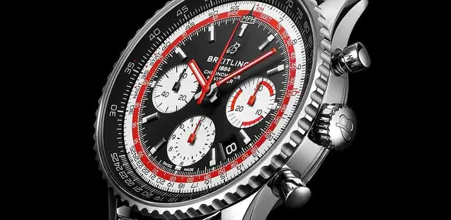 Breitling Navitimer 1 B01 Chronograph 43 Swissair Edition - angle