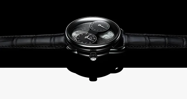 Hermes Arceau L'Heure de la Lune - Meteorite Dial CU - moon