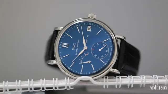 IWC Portofino Hand Wound 8 Days Blue Dial - Front