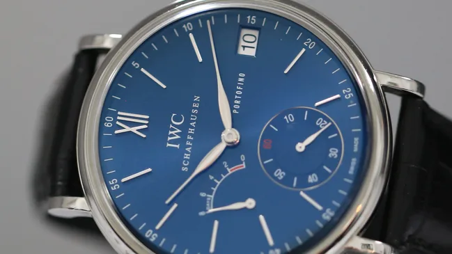 IWC Portofino Hand Wound 8 Days - Blue Dial