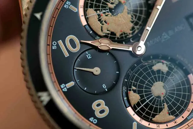 Montblanc 1858 Geosphere - dial - hands