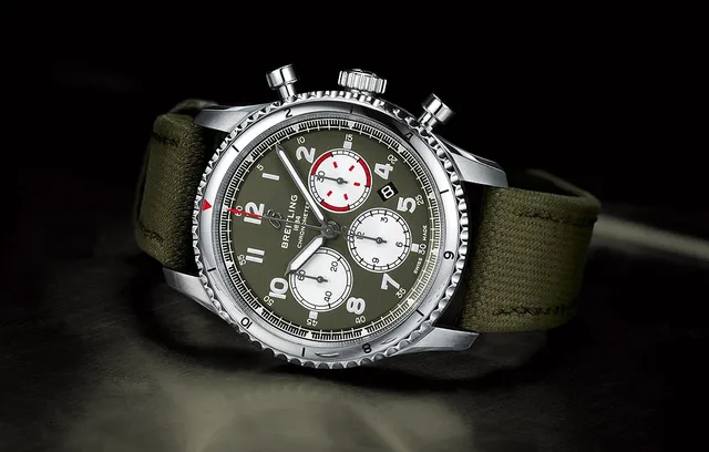 Breitling Aviator 8 B01 Chronograph 43 Curtiss Warhawk - reclining