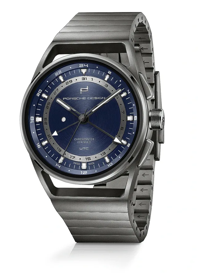 Porsche Design 1919 Globetimer UTC - All-Titanium - Blue - front