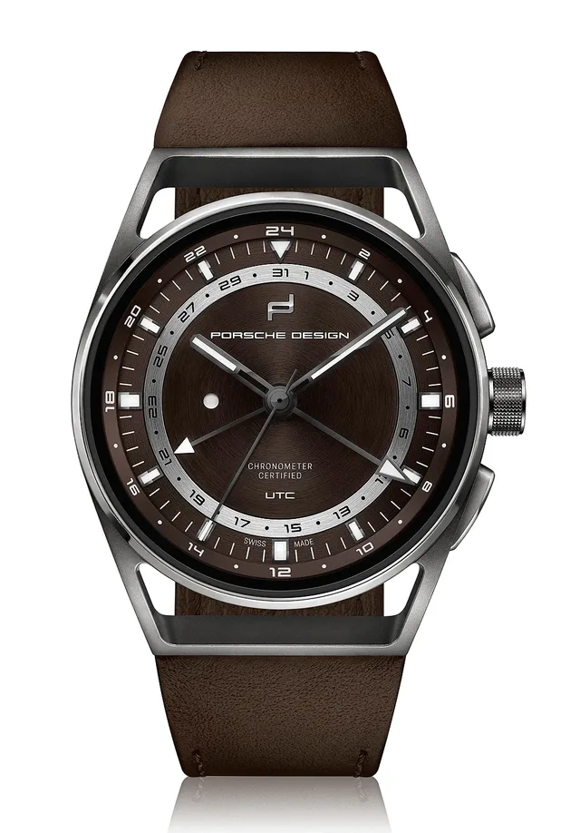 Porsche Design 1919 Globetimer UTC - All-Titanium - Brown - front