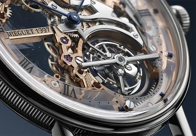 Breguet Classique Tourbillon Extra-Plat Squelette 5395 - dial CU